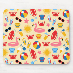 On the beach mouse mat