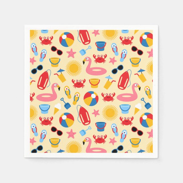 On the beach napkin (Front)