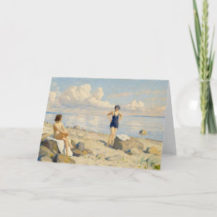 On the Beach   Paul Fischer Card