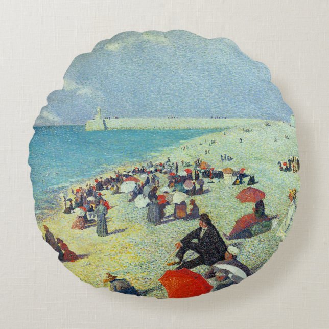 On The Beach Round Cushion (Front)