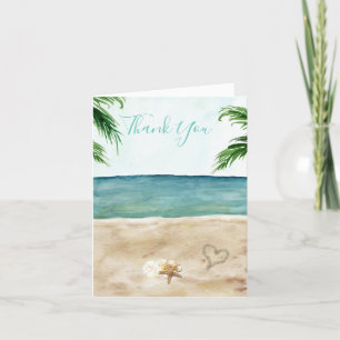 On The Beach Thank You Card