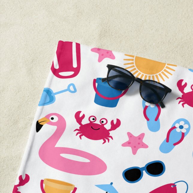 On the beach towel (In Situ)