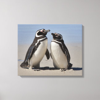 On the Beach Wrapped Canvas Print