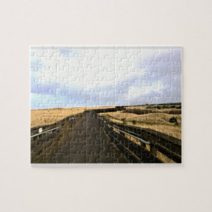 On the Boardwalk, Long Beach, Washington Jigsaw Puzzle