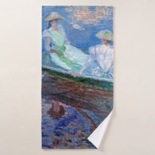 On the Boat, Monet Bath Towel