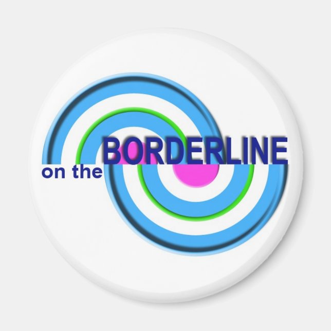 On The Borderline Logo Magnet (Front)