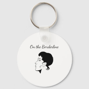 On The Borderline T Shirt Key Ring