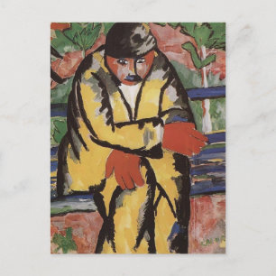 On the Boulevard by Kazimir Malevich Postcard