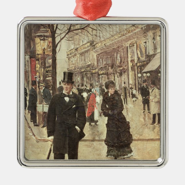 On the Boulevard Metal Tree Decoration (Front)