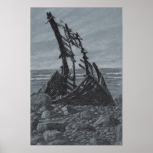 On The Coast Archival Drawing Print