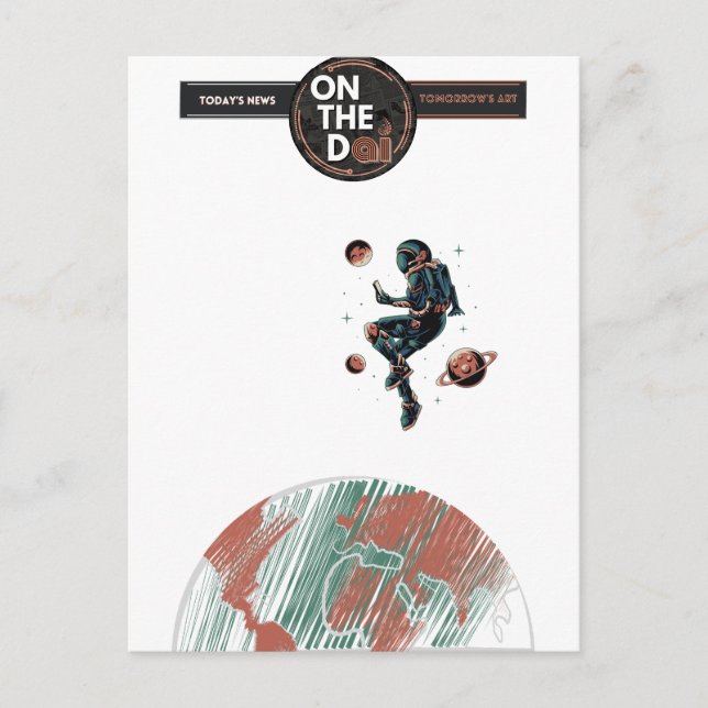 ON THE Dai News Postcard (Front)