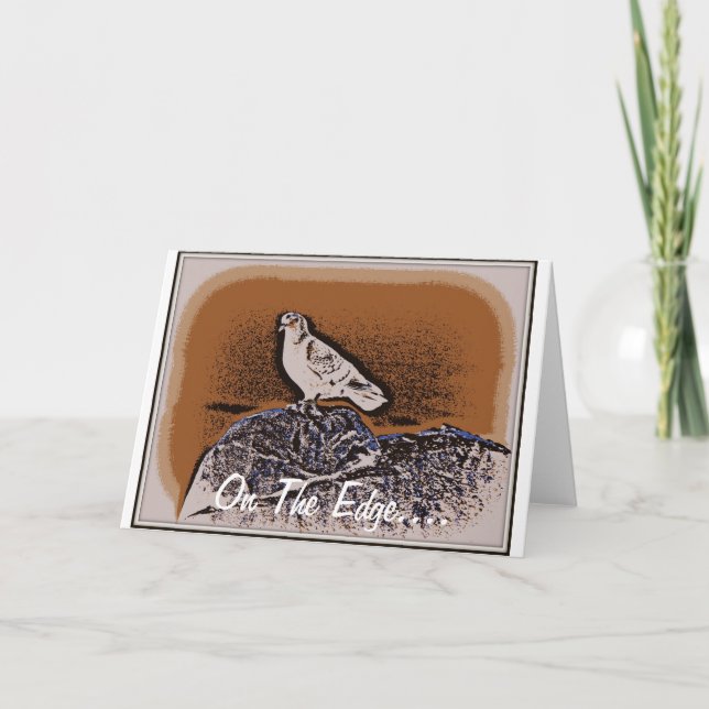 On The Edge Greeting Card (Front)