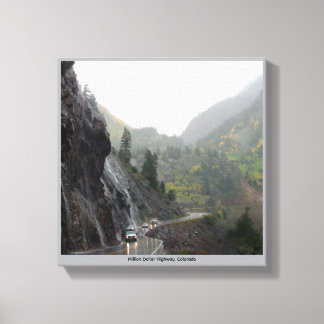 On the Edge - Million Dollar Highway Colorado Canvas Print