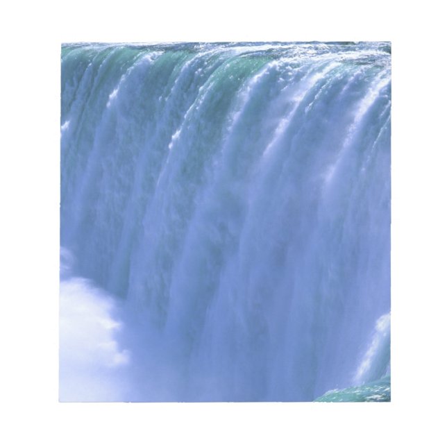 On the Edge of Powerful Niagara Falls, New York Notepad (Front)