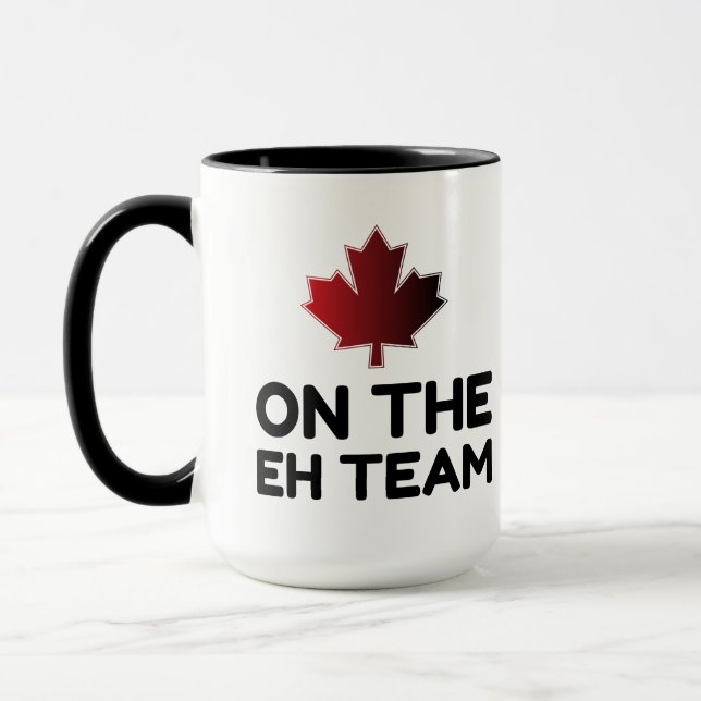 On The Eh Team Canada Funny Mug (Left)
