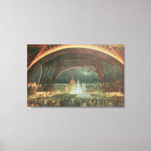 On the esplanade of the Champs de Mars Canvas Print