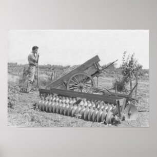 On the farm in the 1940's poster