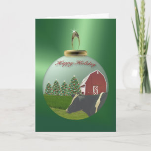 On the Farm Ornament Card