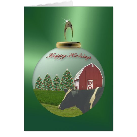 On the Farm Ornament Card