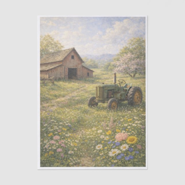 On the Farm  Tissue Paper (Front)