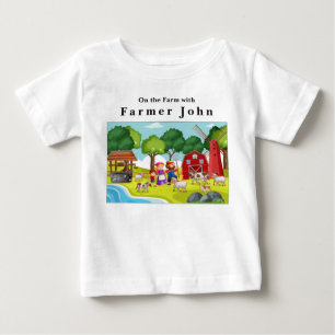 On the Farm with Farmer John and the Animals  Baby T-Shirt