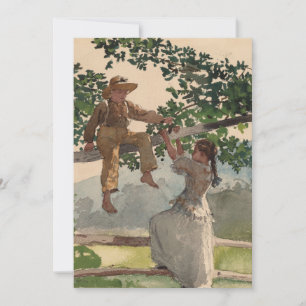 On the Fence Winslow Homer