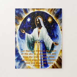 On the Fourth Day Black Christian Art Puzzle
