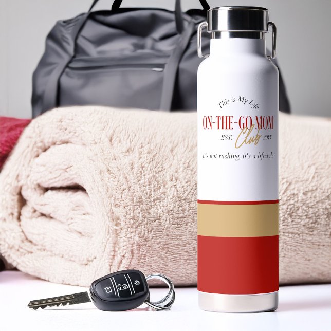 On the Go Mum Club It's a Lifestyle Fun Water Bottle (On the Go Mom Club water bottle)