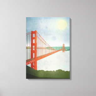 On The Golden Gate Bridge Canvas Print