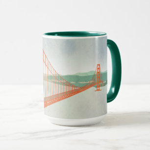 On The Golden Gate Bridge Mug