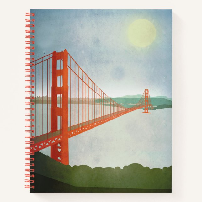 On The Golden Gate Bridge Notebook (Front)