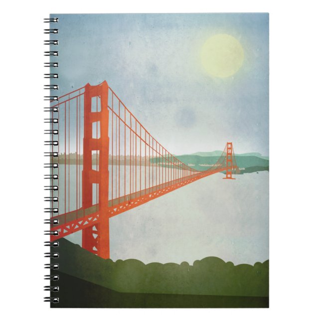 On The Golden Gate Bridge Notebook (Front)