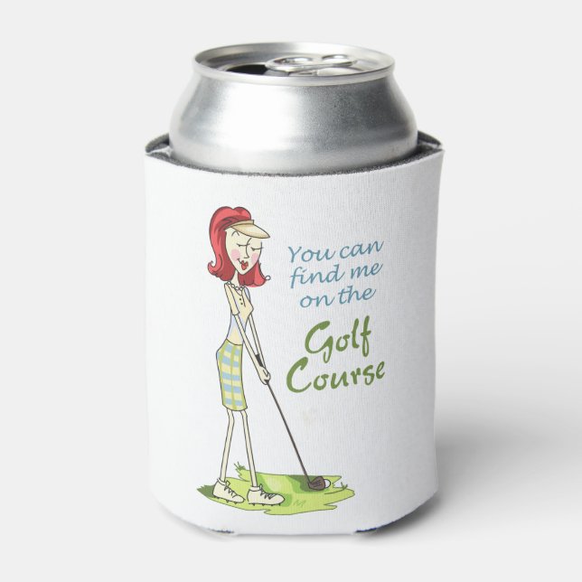 On the Golf Course Can Cooler (Can Front)