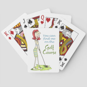 On the Golf Course Playing Cards