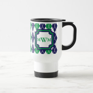 On the Green Argyle Mug