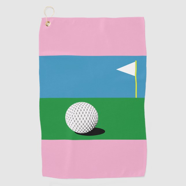 ON THE GREENS  GOLF TOWEL (Front)