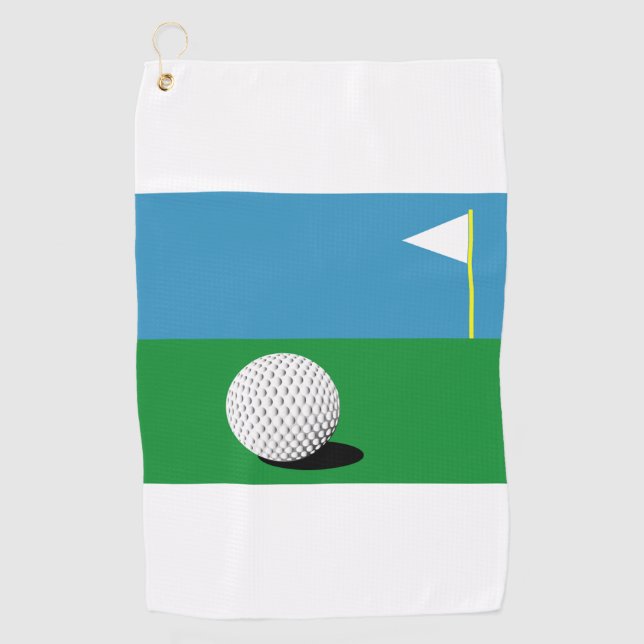 ON THE GREENS  GOLF TOWEL (Front)