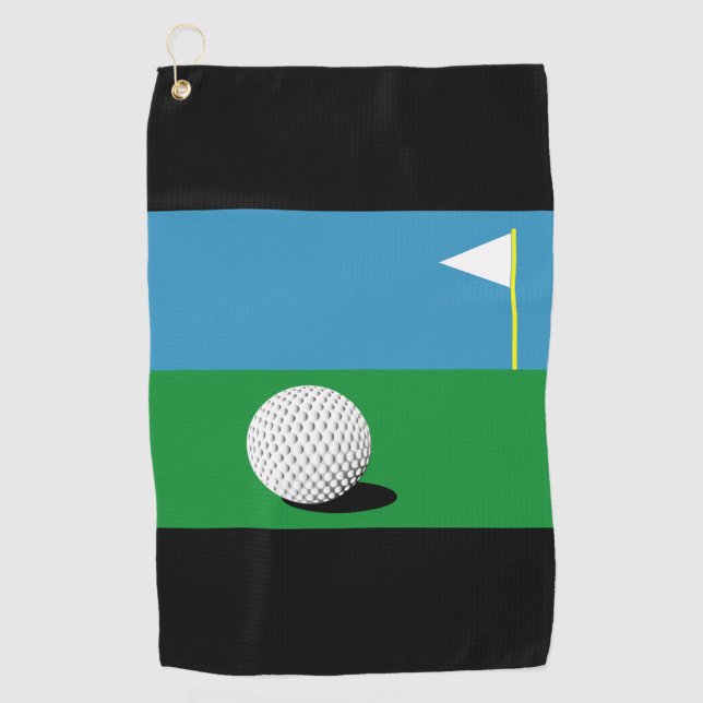 ON THE GREENS  GOLF TOWEL (Front)
