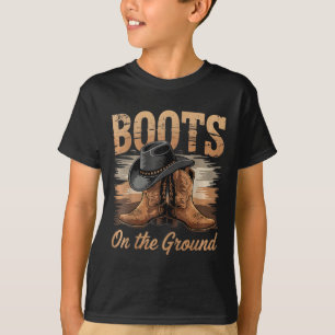On The Ground Cowgirl Line Dance Women  T-Shirt