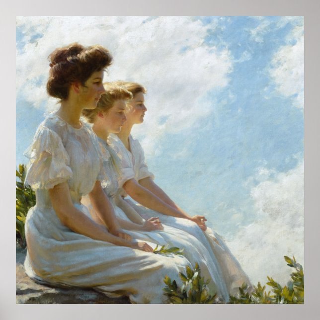 On the Heights by Charles Courtney Curran Poster (Front)