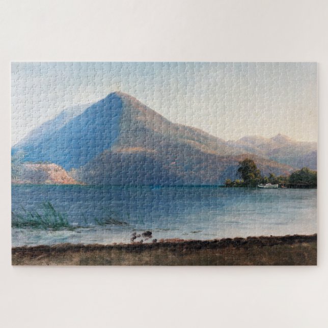 On the Hudson, Albert Bierstadt Jigsaw Puzzle (Horizontal)