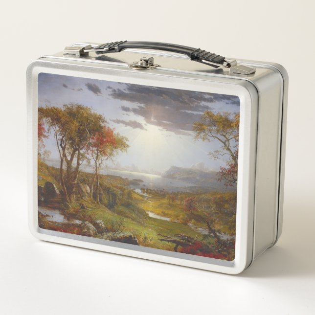 On the Hudson River, 1860 (oil on canvas) Metal Lunch Box (Front)