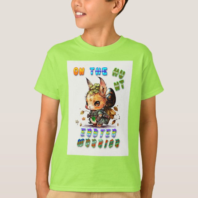 On The Hunt Easter Warrior T-Shirt (Front)