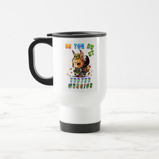 On The Hunt Easter Warrior Travel Mug (Left)