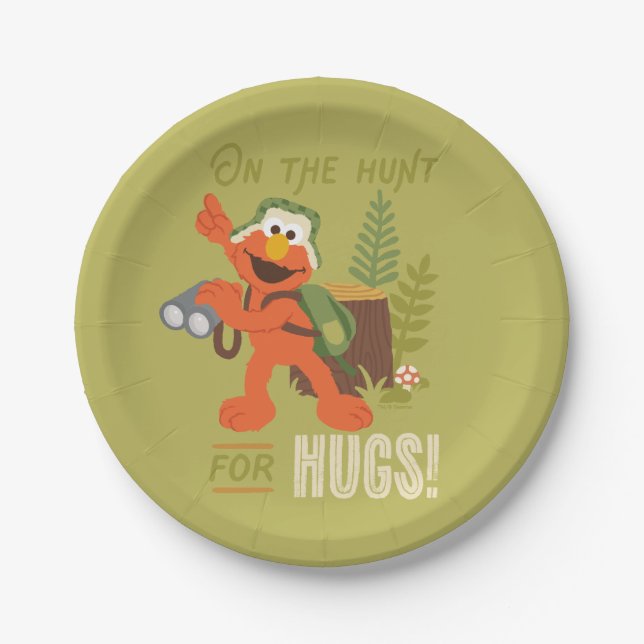 On The Hunt For Hugs Paper Plate (Front)