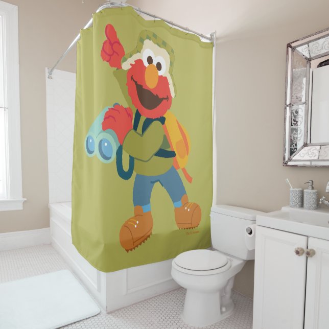 On The Hunt For Hugs Shower Curtain (In Situ)