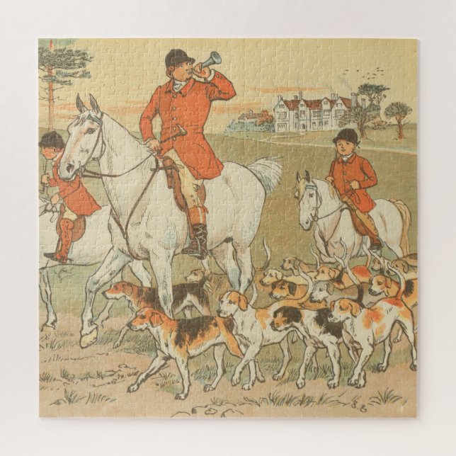 On the hunt jigsaw puzzle (Vertical)