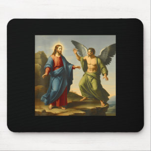 On The Jesus Satan Tempts Christ Mountain Mouse Mat