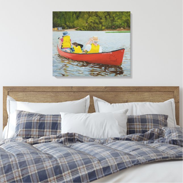 On The Lake Canvas Print (Insitu(Bedroom))
