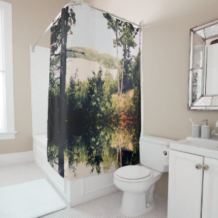 On the Lake Shower Curtain